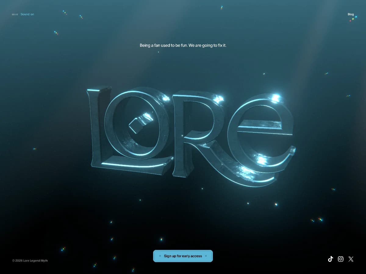 Lore website preview by darkroom.engineering