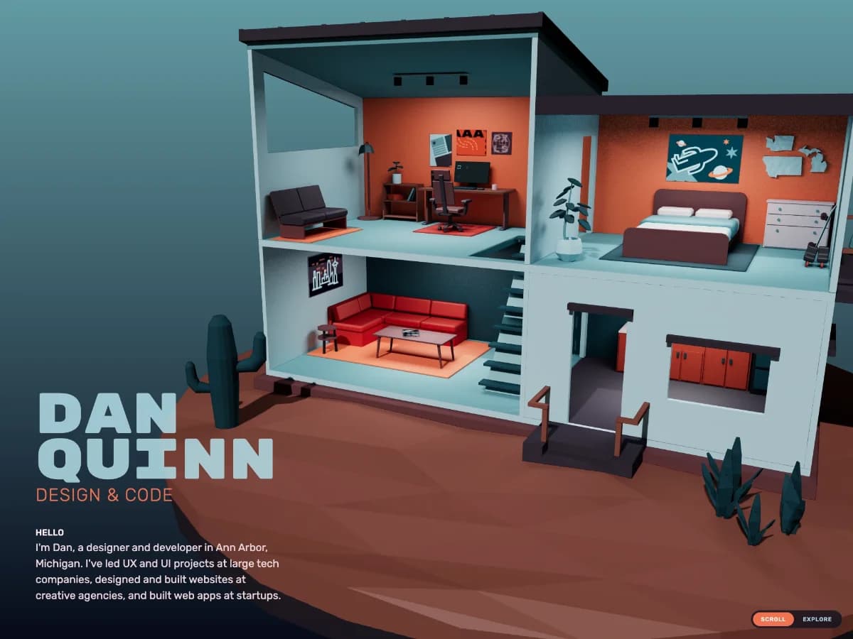 Dan Quinn - Design & Code website preview by Dan Quinn