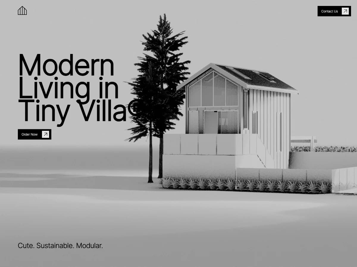 Tiny Villa | Made in PeachWeb Builder website preview by PeachWeb