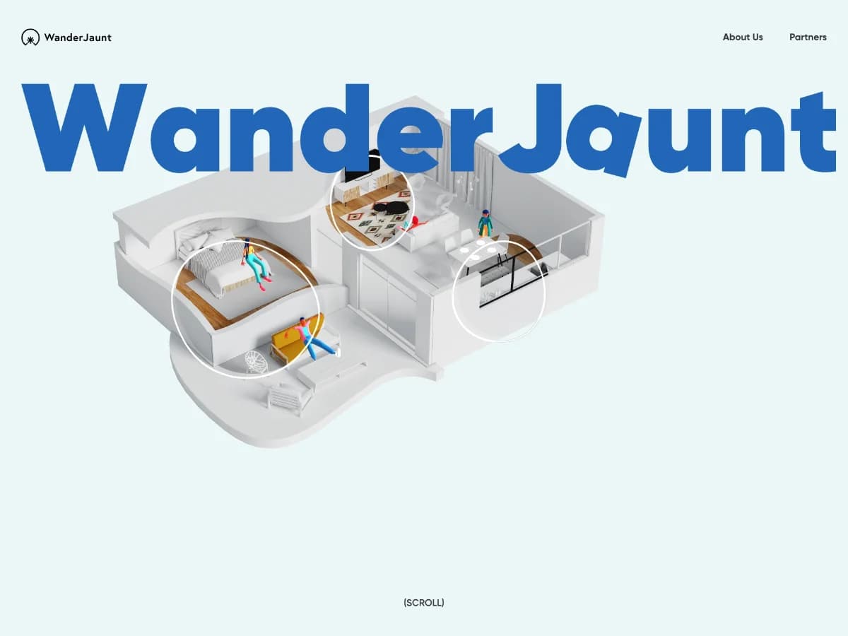 WanderJaunt website preview by ThoughtLab