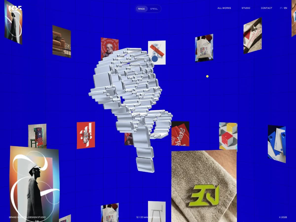 Studio K95 |  Brand & Digital Design Studio based in Italy website preview by Studio K95