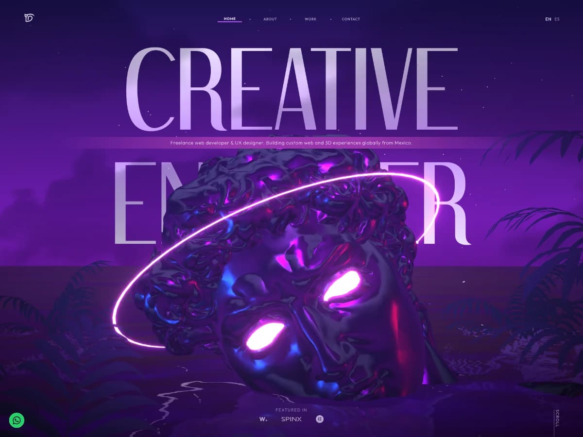 David Langarica Portfolio website preview by David Langarica