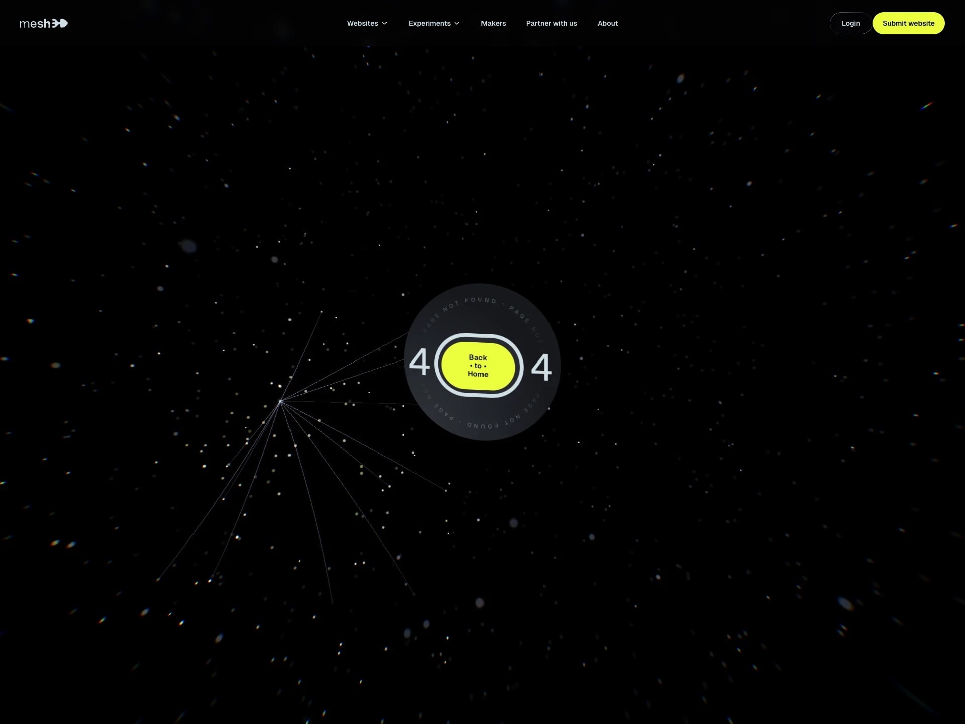 mesh3d - 404 page