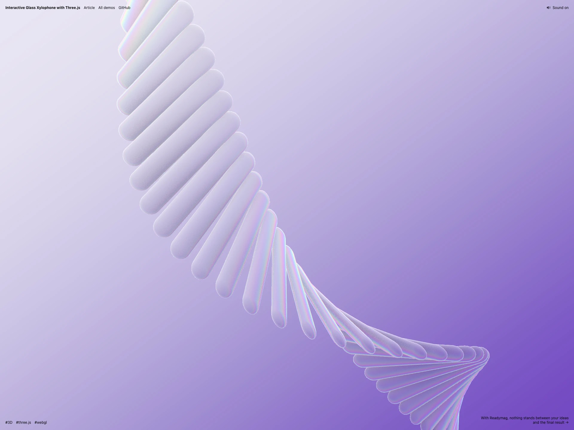 WebGL Xylophone | Codrops