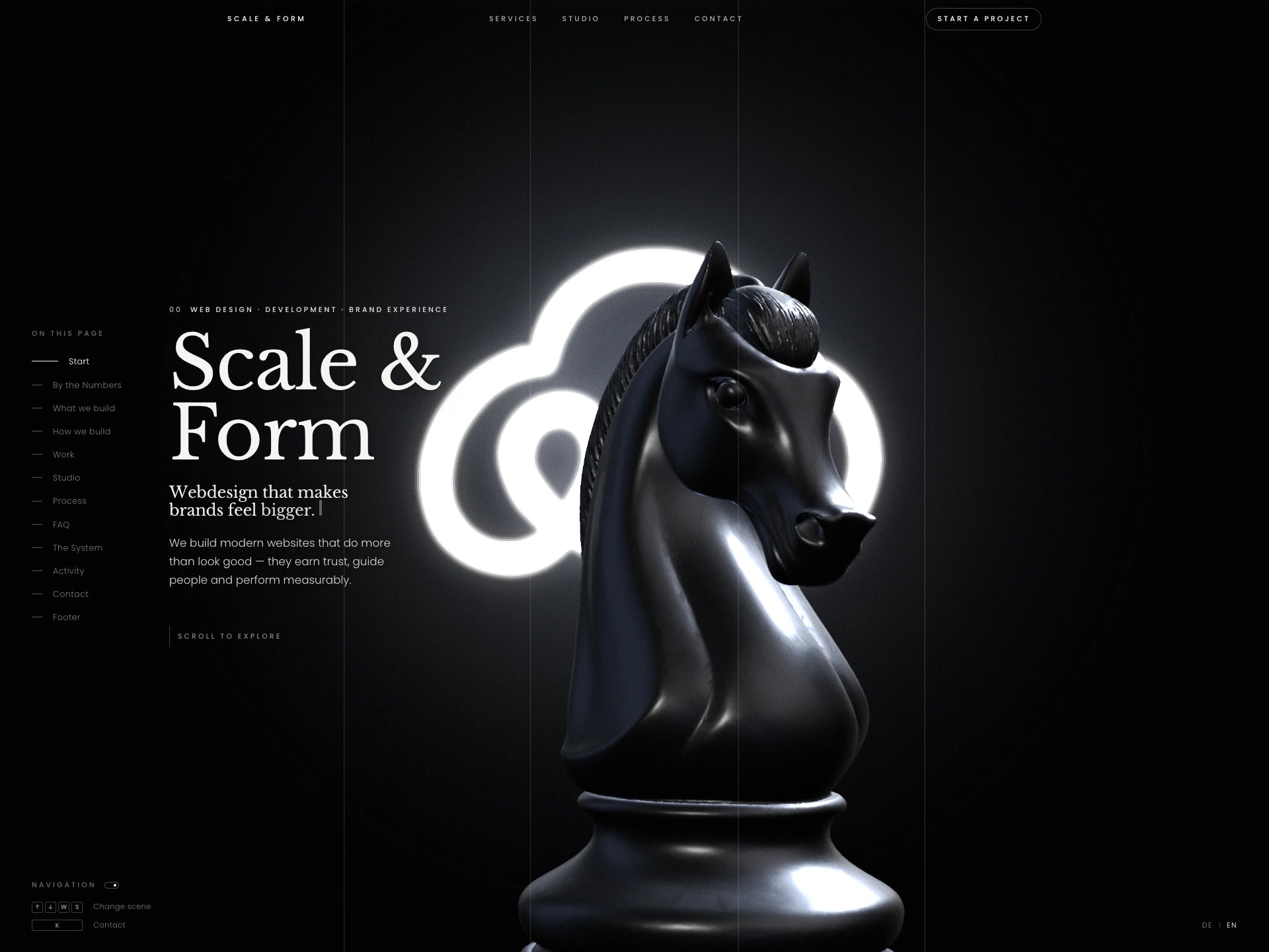 Scale & Form — Webdesign, das Marken größer macht