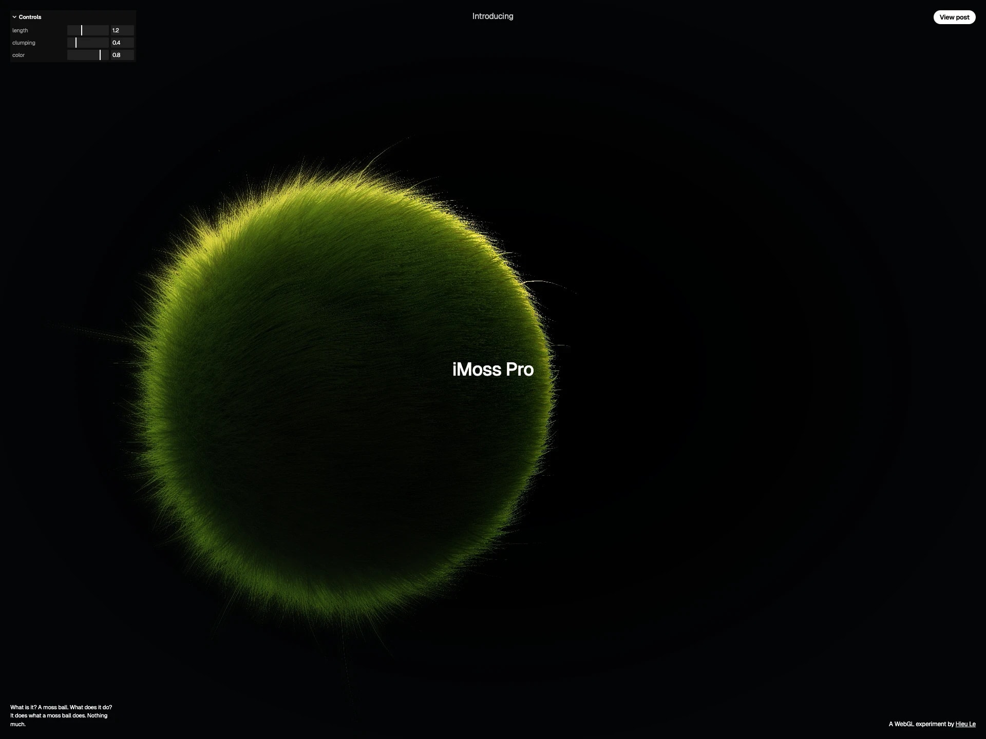 iMoss - Digital Moss Ball Pet