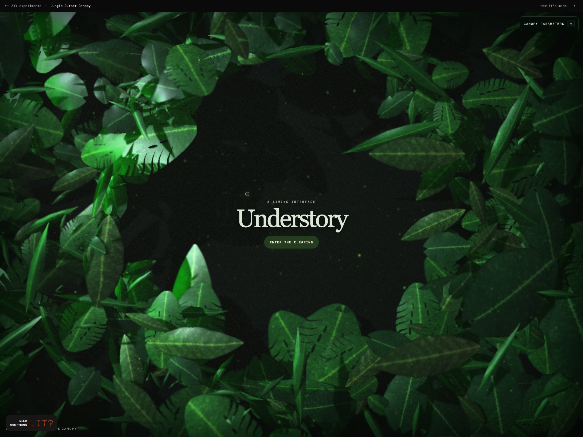 Jungle Cursor Canopy